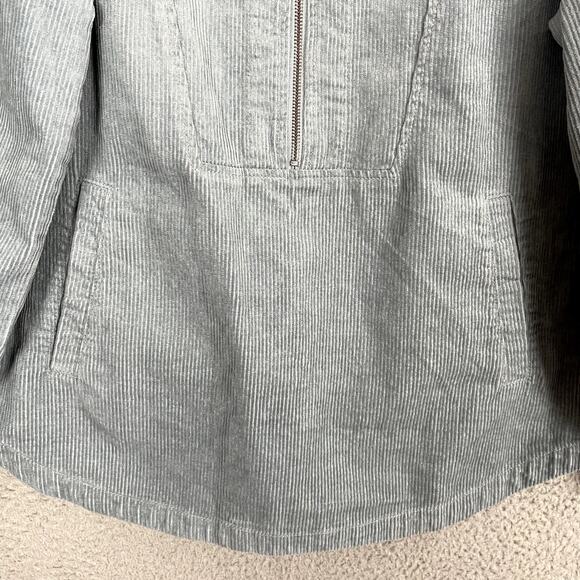 Poetry Corduroy Half Zip Pullover Womens 8 Blue Casual Lightweight Jacket - Picture 5 of 13